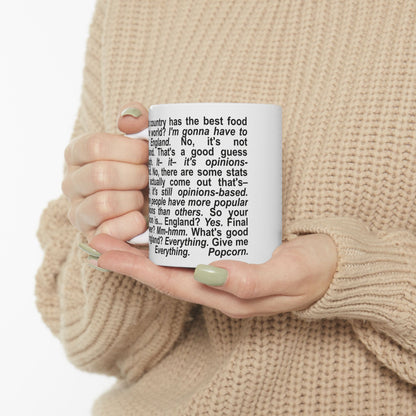 "It's opinions-based" Ceramic Mug (11oz)